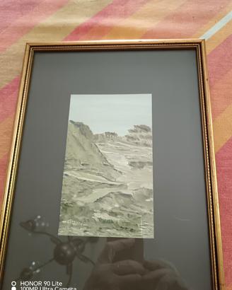 Quadro con paesaggio cm 31 x 23