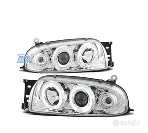 FARI FORD FIESTA MK4 95-99 OCCHI ANGELICI CROMATI