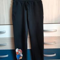 Pantaloni tuta neri bambino Super Mario 9/10 anni