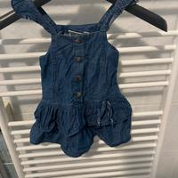 Scamiciatino bimba in gins scuro