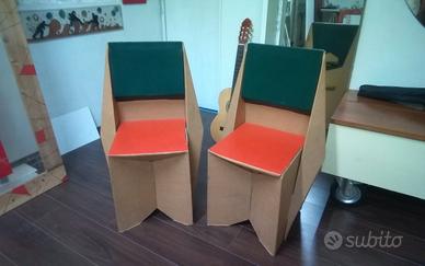 sedie ecosostenibili in cartone robustissime