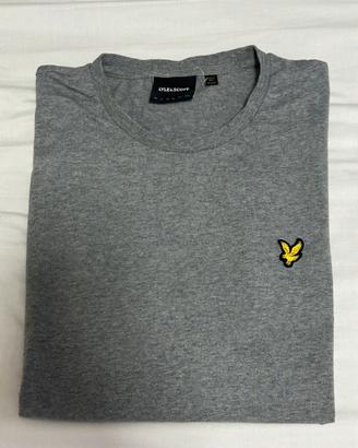 T-shirt Lyle & Scott Grigio Melange (Taglia L)
