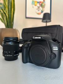 Canon EOS 2000D + Obiettivo Canon EF-S 18-55mm IS
