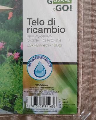 telo ricambio gazebo 