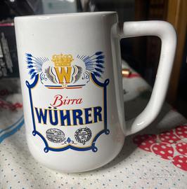 Bicchiere Birra Wuhrer Vintage