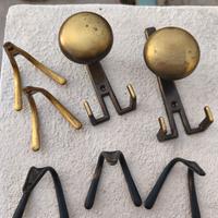 set ganci #appendiabiti metallo bronzo 