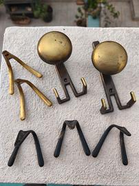 set ganci #appendiabiti metallo bronzo 