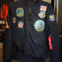 Giubbotto bomber top gun aviazione militare aereo