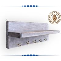 APPENDICHIAVI IN LEGNO CON MENSOLA FATTO A MANO