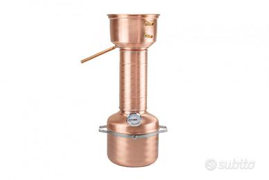 Alambicco rame 5 litri a colonna per distillare