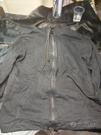 Felpa nera Tezenis con cappuccio e zip – Taglia L