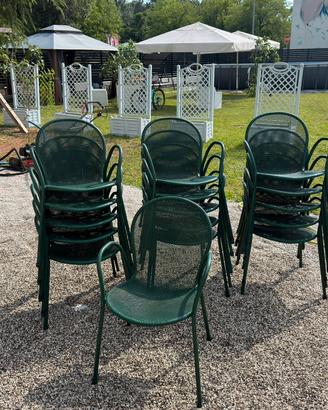 Sedia di giardino con metallo
