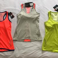 tre canotte running donna Rossignol taglia XS