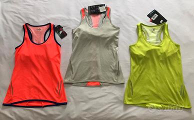 tre canotte running donna Rossignol taglia XS