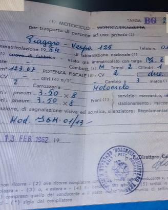 Vespa farobasso 54 collezionismo