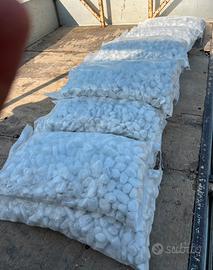 CIOTTOLI BIANCHI MARMO DI CARRARA VARIE MISURE