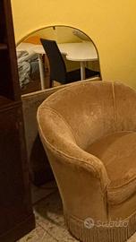 Specchio Ikea ovale oro