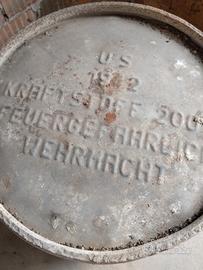 Fusto/bidone carburante militare del 1942