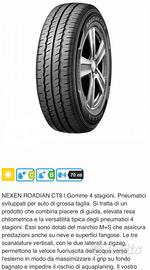 Gomme 215 60 16 c nexen 4 stagioni x furgoni