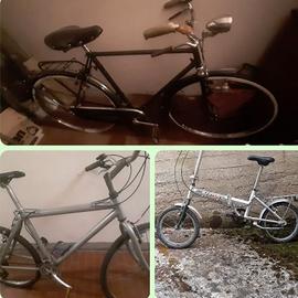 Tre bici in blocco