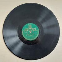 Disco 78 giri in vinile per grammofono