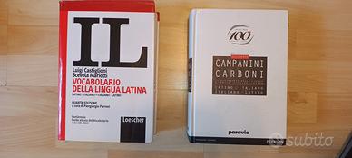 DUE dizionari Latino: IL + Campanini Carboni