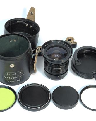 OBIETTIVO WIDE MIR 26B 45mm 3,5 Pentacon Six Kiev