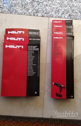 Libretti Hilti per attrezzature