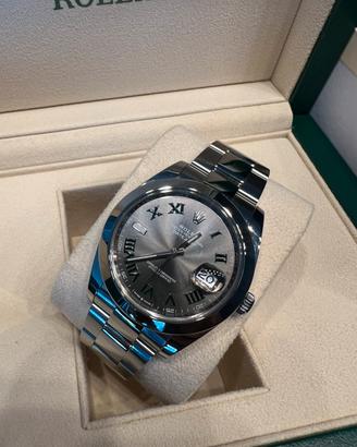 Rolex datejust wimbledon 41mm 126300 full ita