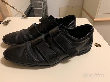 Scarpe pelle uomo gucci nere strappo tg 42