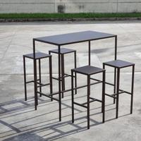 SET ALDO TAVOLO SGABELLI FERRO ESTERNO BAR PUB 
