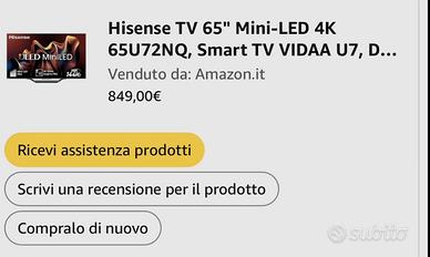 HISENSE TV 65 mini led