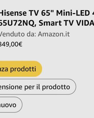 HISENSE TV 65 mini led