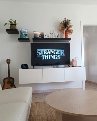 Mobile TV nero IKEA BESTA 3 Ante laccate bianco