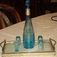 Servizio liquore cristallo turchese