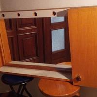 Mobiletto bagno in legno massello