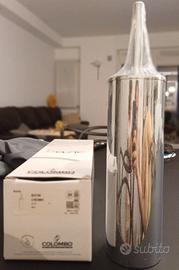 Porta scopino a pavimento Colombo "Basic" cromato