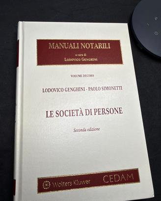 Manuale Notarile Genghini Società di Persone 2 ed.
