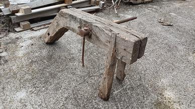 antica morsa da falegname 