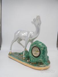 Orologio da tavolo vintage cervo anni 60