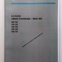 Manuale Uso e Officina Mercedes Classe G W463