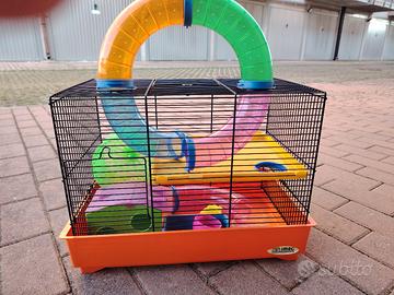 Gabbia criceto con giro della morte