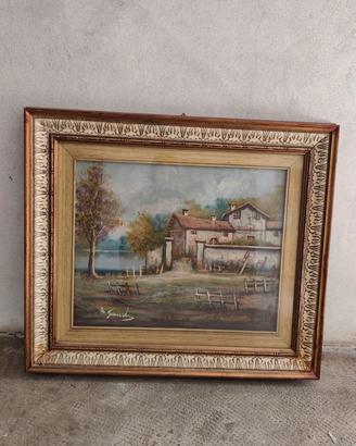 lotto 3 quadri d' arredo vintage