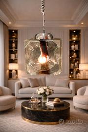 Lampadario vintage anni ’70 – effetto ice