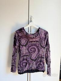 Maglia Donna Fantasia Viola-Taglia S