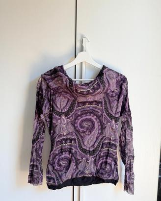 Maglia Donna Fantasia Viola-Taglia S