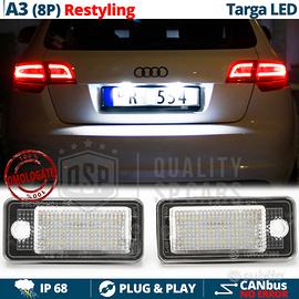 PLACCHETTE Luci TARGA LED per AUDI A3 8P CANBUS