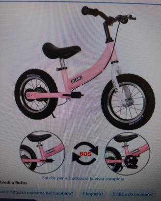 Ɓicicletta bimba 16" versatile