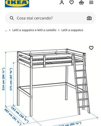 letto a soppalco ikea