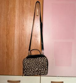 Borsa a tracollo Leopardata